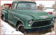 1955 Chevrolet 2nd Series 3200 1/2 Ton LWB Commercial Stepside Pickup Truck For Sale $4,500 left front view