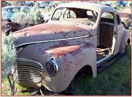 1941 Plymouth P11 Deluxe 2 door 5 window business coupe for sale $6,500 left front view