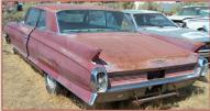 1962 Cadillac Series 62 2 Door Hardtop left rear view for sale $4,500