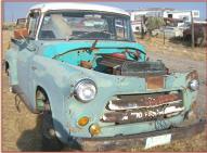 1955 Dodge Model C-3-B6 1/2 Ton High Side big back window pickup ruck with DeSoto Firedome V-8 For Sale $5,500 right front view