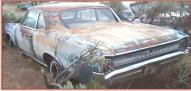1966 Pontiac Tempest LeMans 2 Door Post Coupe For Sale $6,500 left rear view