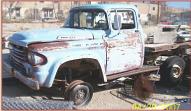 1958 Dodge Model M6 W-100 Series 4X4 Power Wagon 1/2 ton flatbed truck left front view