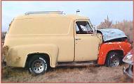 1955 Ford F-100 1/2 ton panel delivery truck for sale $6,000  right side view