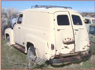1955 Ford F-100 1/2 ton panel delivery truck for sale $6,000  left rear view